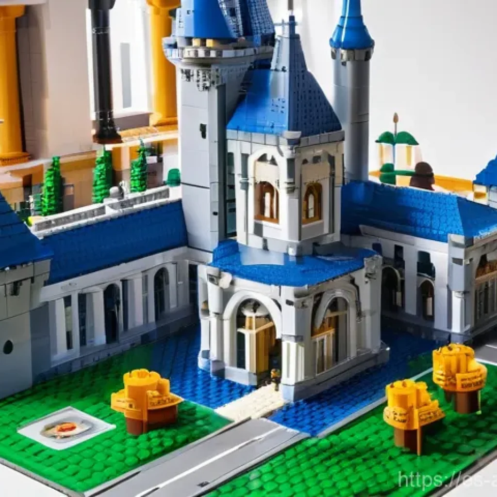 레고 DIY 조립 플랫폼 - **Prompt 1: The Digital Creator's Dream**
"A vibrant, high-angle digital render of a detailed cu...