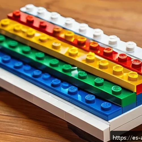 Home 17 레고 중고 구매 시 체크리스트 - A detailed close-up of authentic LEGO bricks being inspected on a wooden table, showing the engraved...