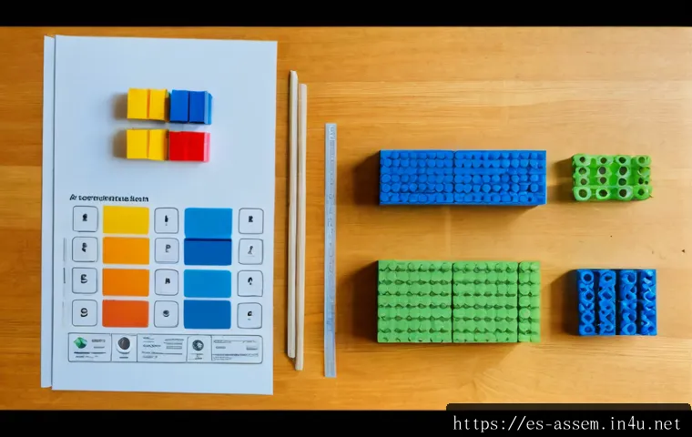 Home 30 레고 DIY 키트의 구성 요소 - Photorealistic overhead flat lay of an unbranded brick-building DIY kit arranged neatly on a light w...